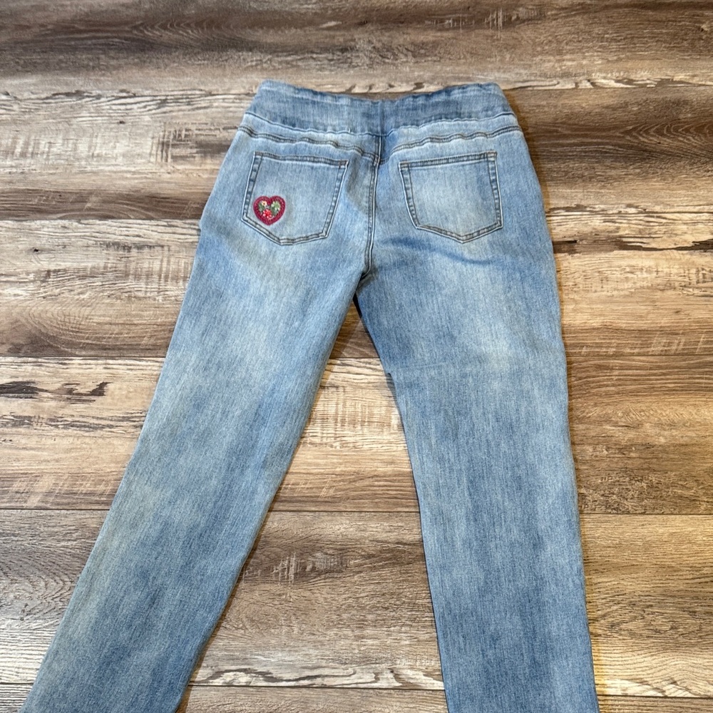 Coldwater Creek Patchwork Pull On Jeans - image 7